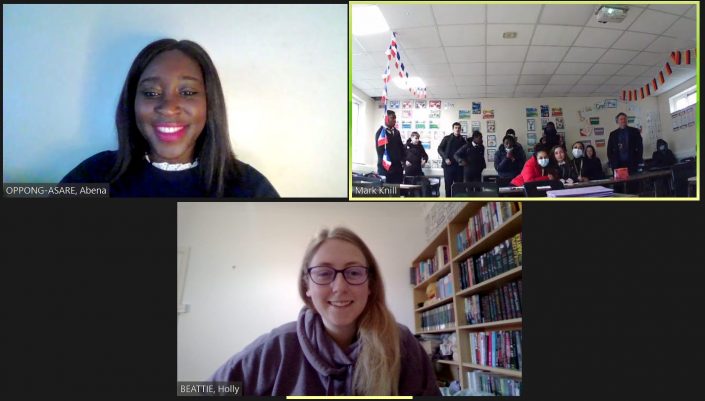 Virtual meeting with Trinity Bexley Public Services students