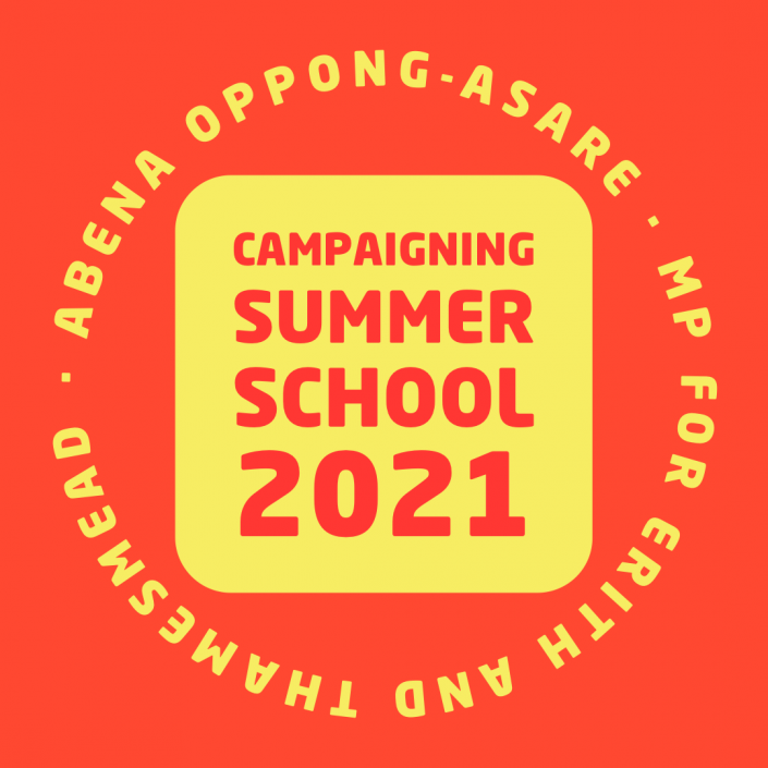 Logo for Abena Oppong-Asare's Campaigning Summer School 2021